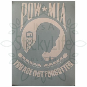 POW MIA SVG file Scale-able for Laser, Cricut, Sihlouette, Plotters Vinyl Decal Paper laser engrave Military Never Forget