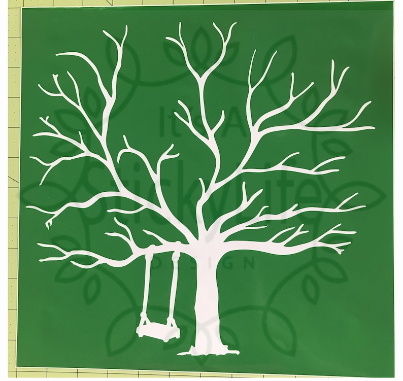 Tree Line Silhouette Stencil