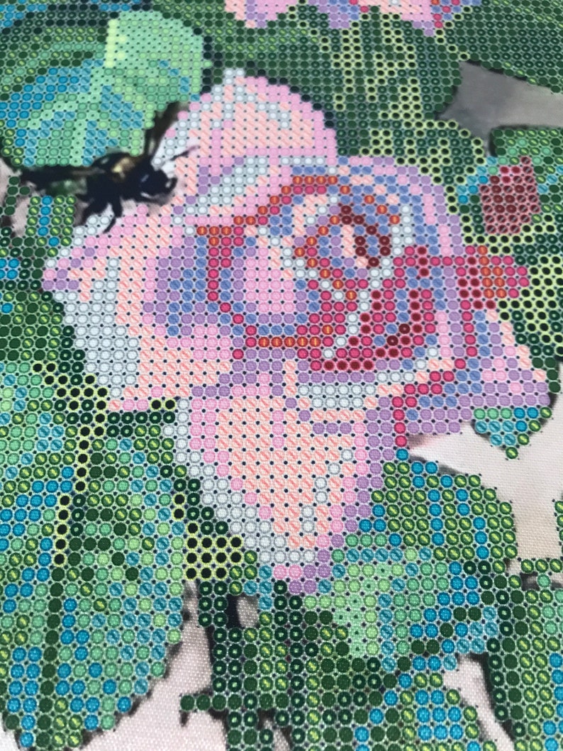 Bead Embroidery Kit Modern Needlepoint Kit Bead Cross Stitch Etsy