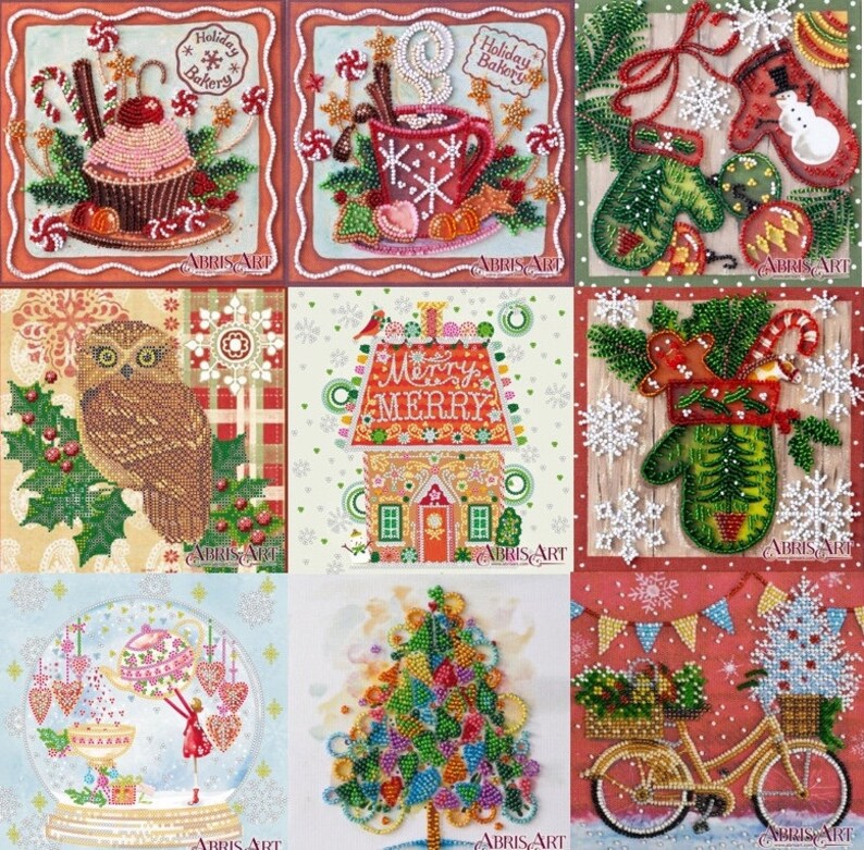 Embroidery kits Christmas embroidery kits needlepoint kits Etsy