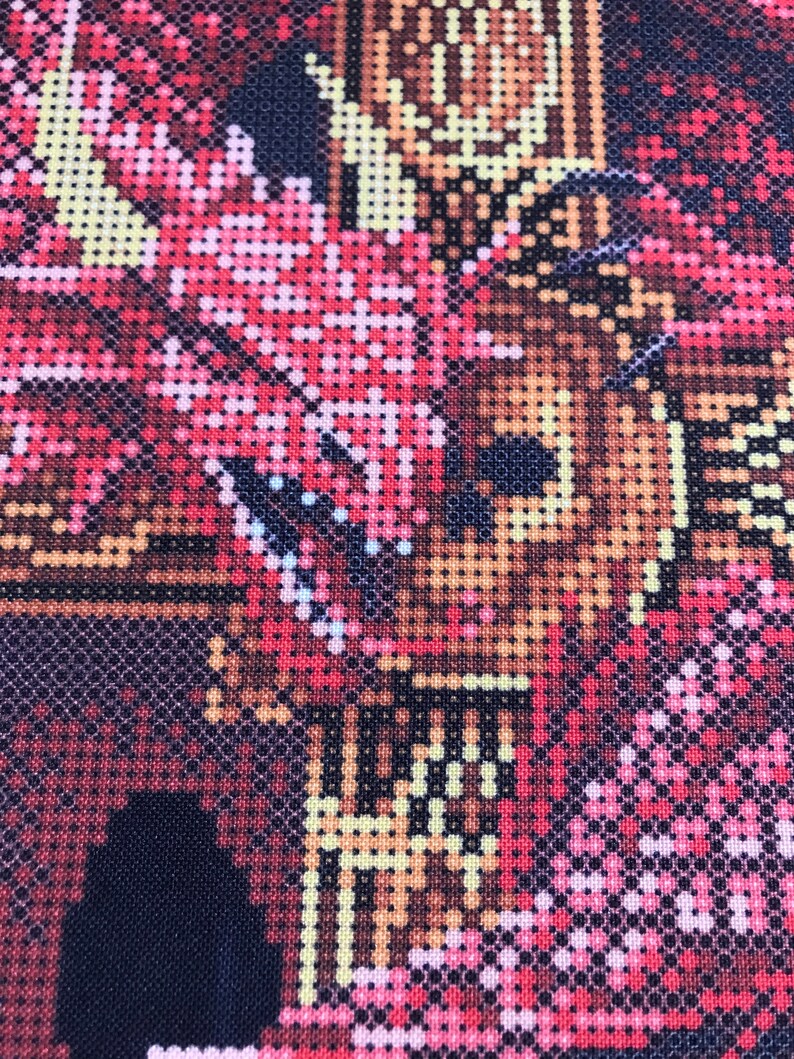 Bead Embroidery Kit Celtic Dragon Bead Cross Stitch Modern Etsy