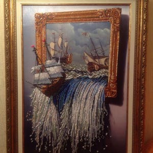 Stand With Ukraine Bead Embroidery Kit Sea in the Picture Ship | Etsy