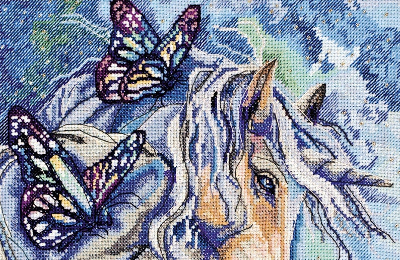 Cross stitch kit Unicorns DIY Abris art Counted Cross stitch Etsy