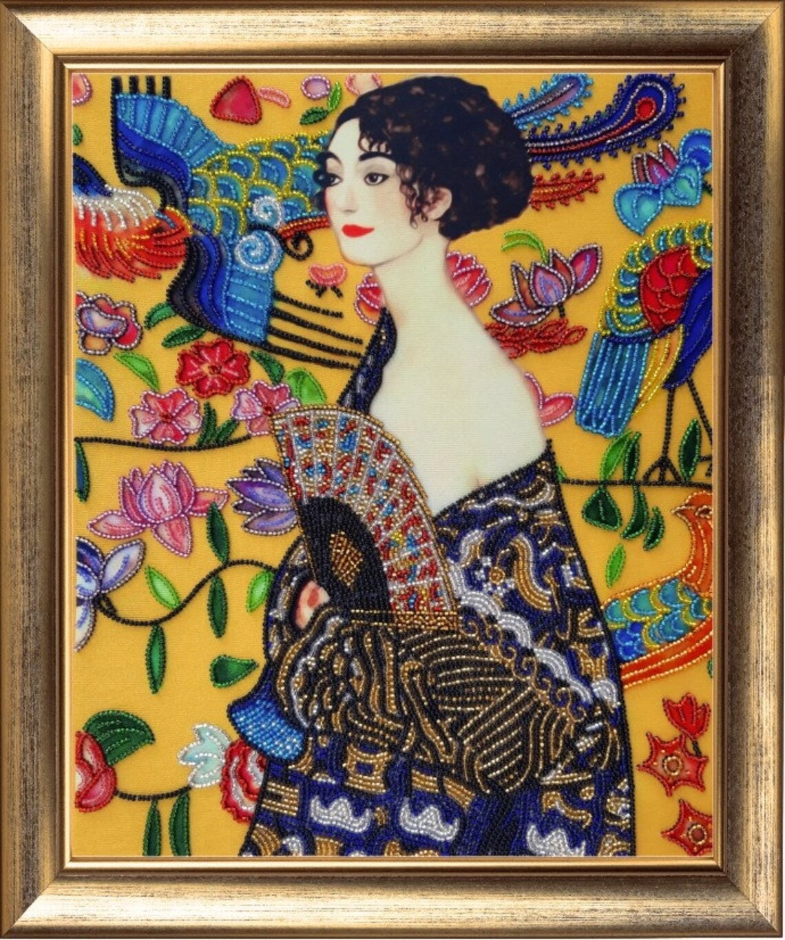 Bead embroidery kit by Gustav Klimt needlepoint kit bead Etsy