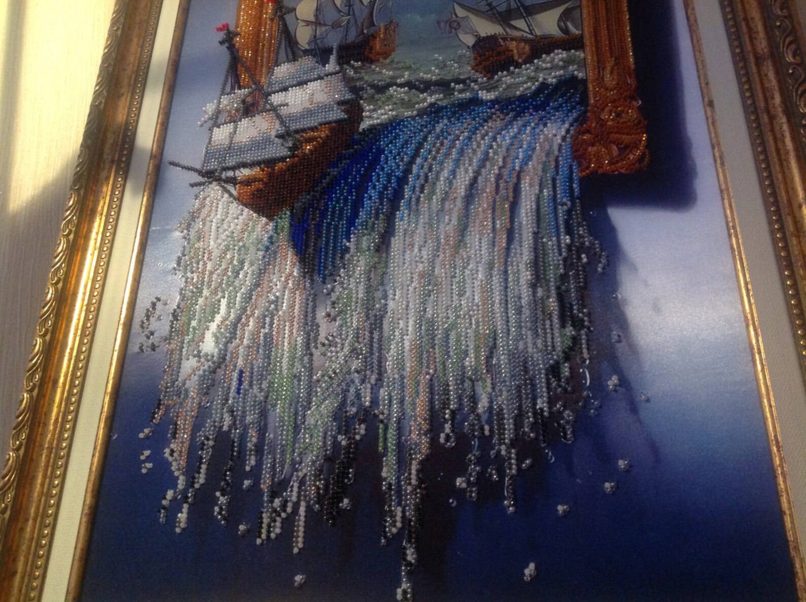 Stand With Ukraine Bead Embroidery Kit Sea in the Picture Ship Etsy