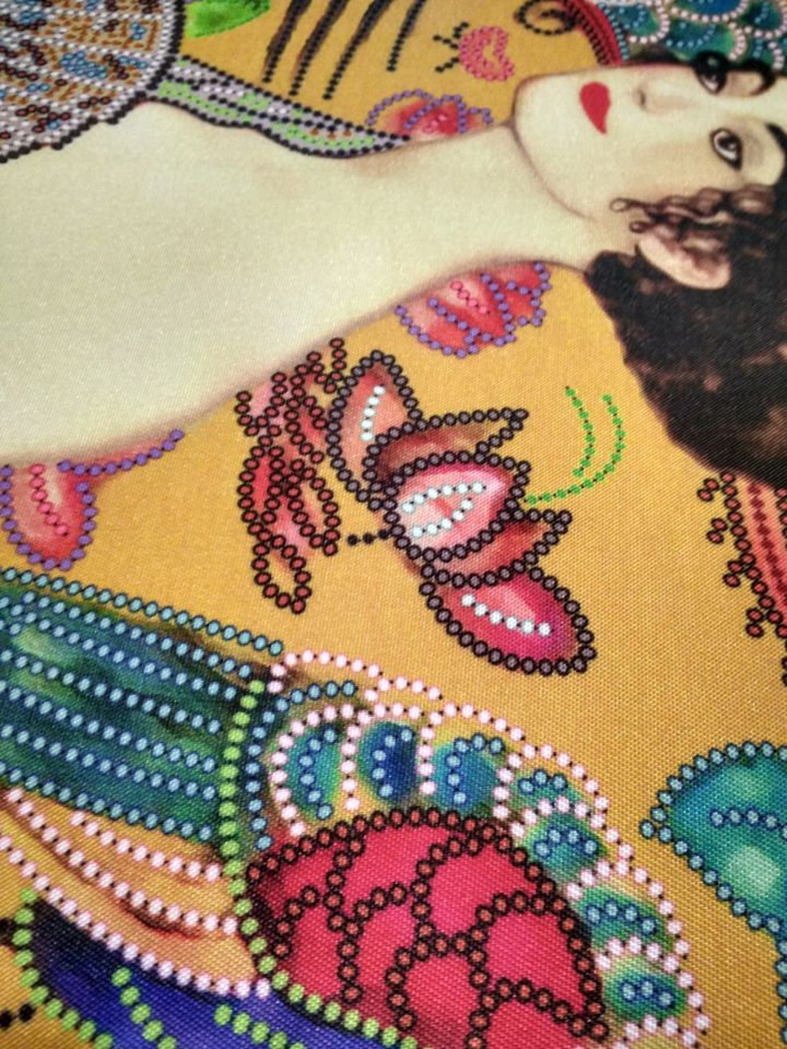 Bead embroidery kit by Gustav Klimt needlepoint kit bead Etsy