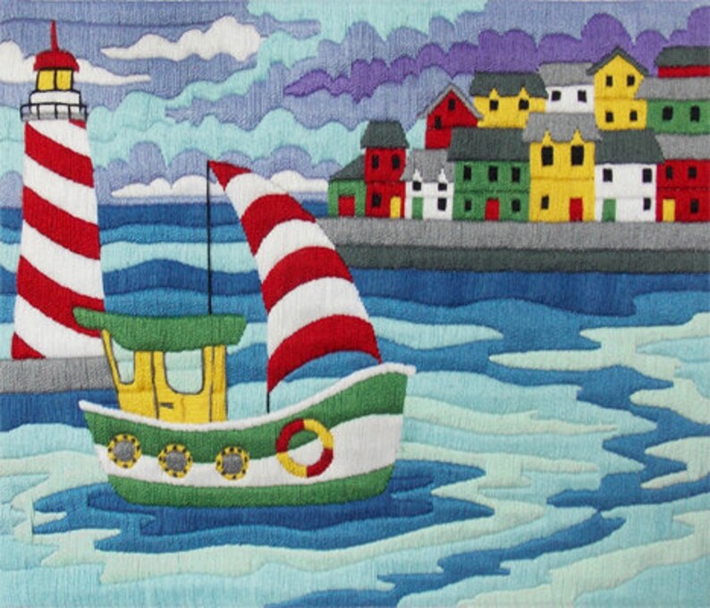 Long Stitch Needlepoint Kit DIY Embroidery Pattern Hand Etsy