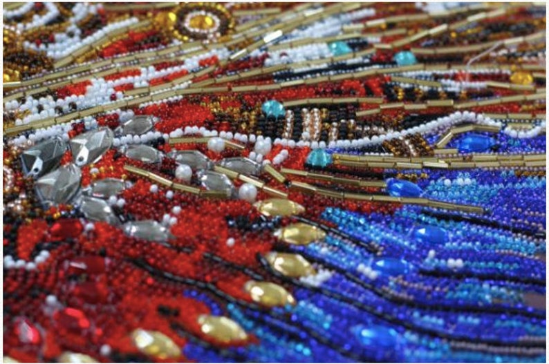 Bead embroidery kit Abris Art Levitation Needlepoint kits Etsy