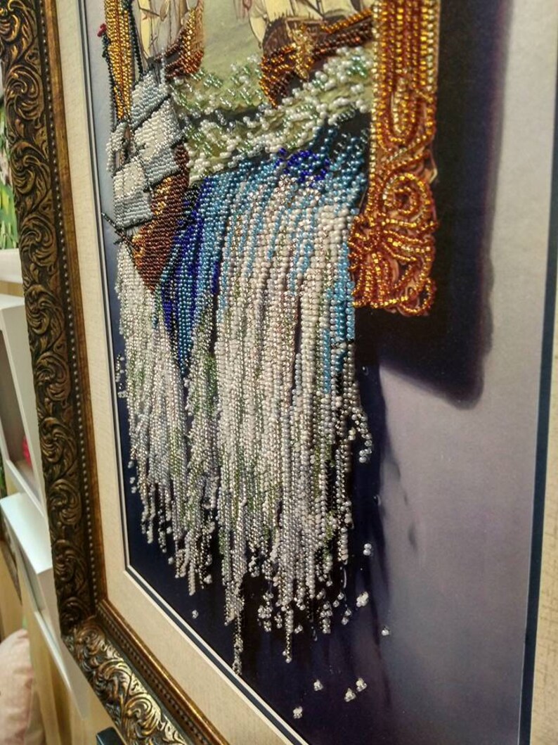 Stand With Ukraine Bead Embroidery Kit Sea in the Picture Ship Etsy