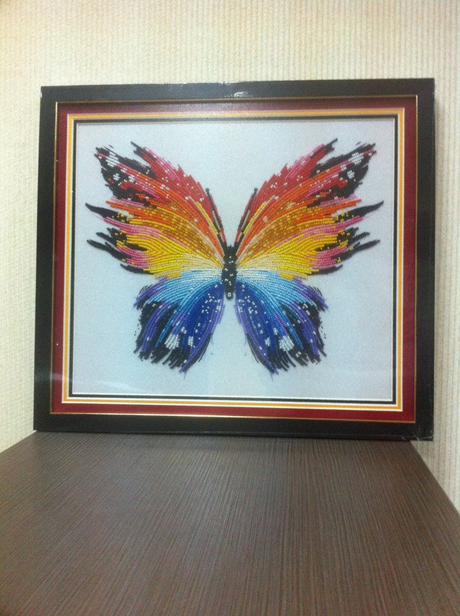 Bead Embroidery Kit Stamped Needlepoint Kit Modern Needlepoint Etsy