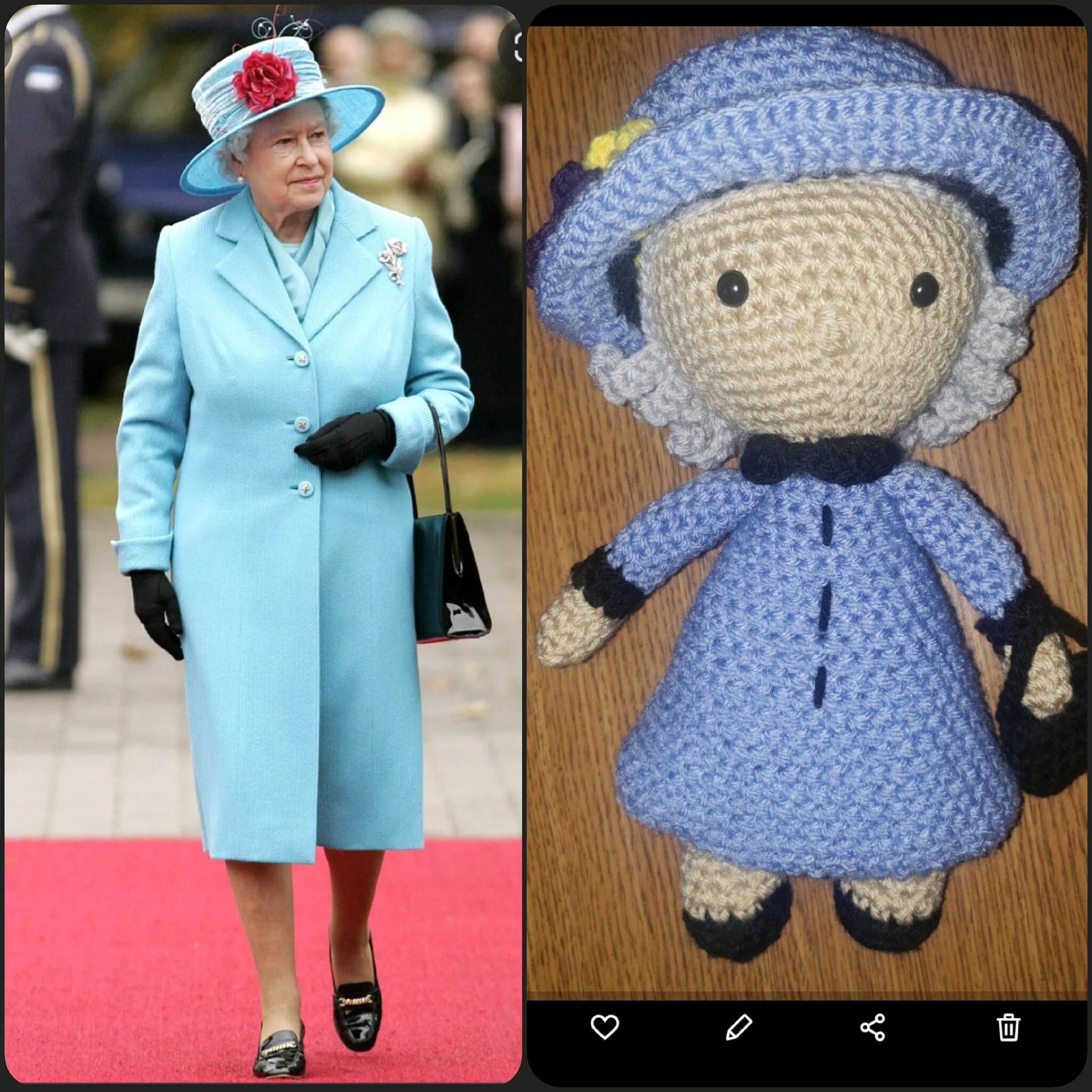 Queen Elizabeth Doll Etsy