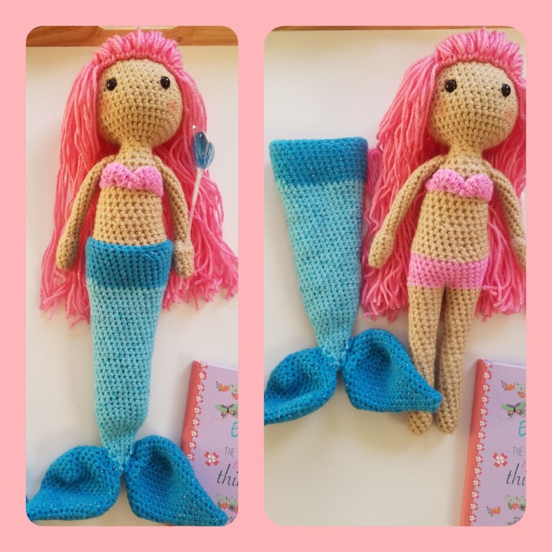 crochet mermaid doll