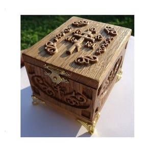 Unique Traditional Orthodox Set for Baptism. Baptismal Box. Christening Box #07