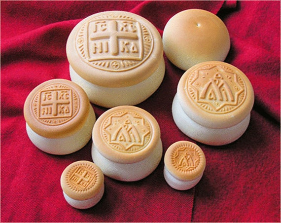 Royal Family of the ROMANOVS * Diameter: 1.57-7.09 inches // 40-180 mm Stamp For The Holy Bread Orthodox Liturgy//Wooden Hand Carved Traditional Prosphora #55