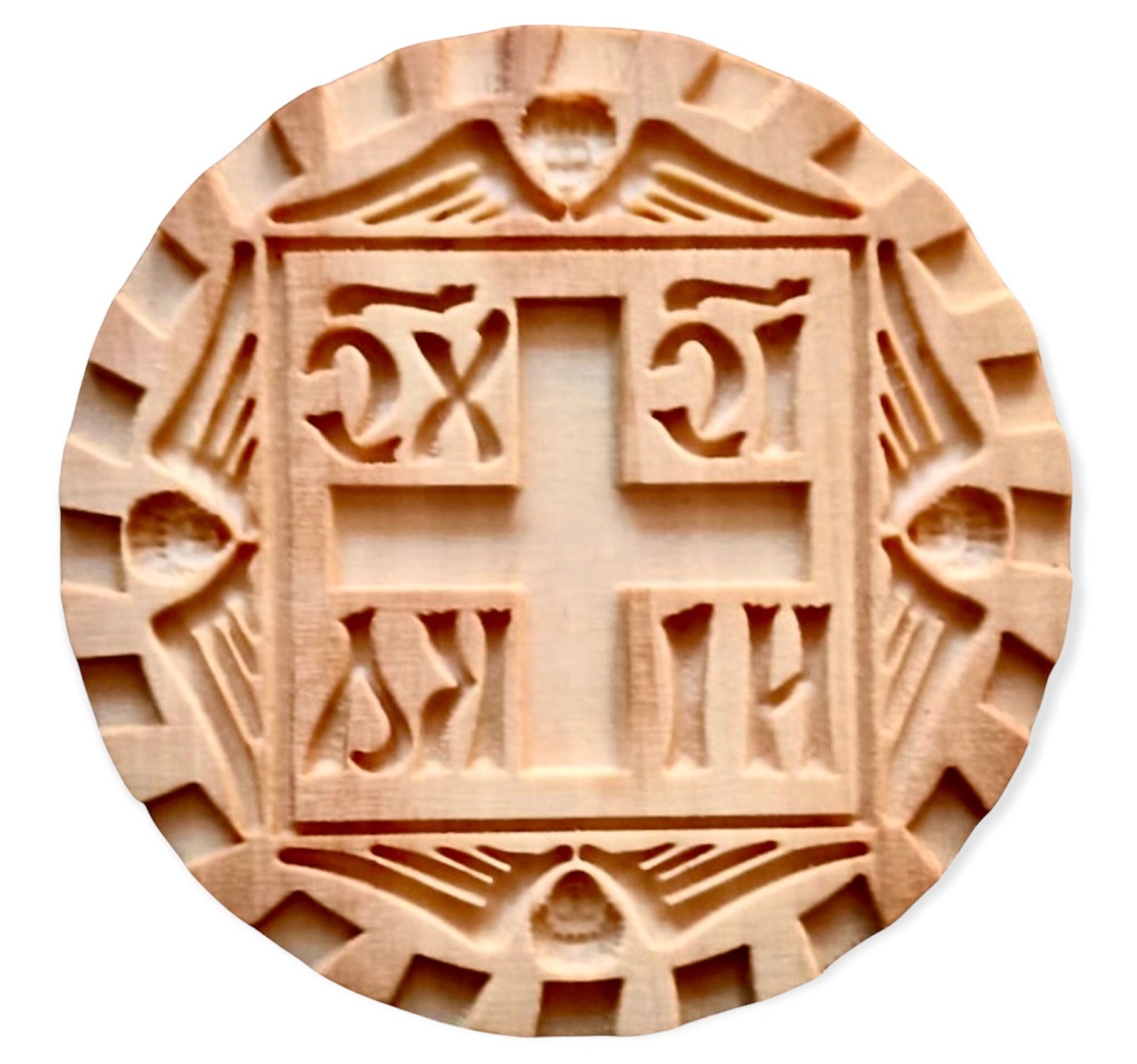 Wooden Hand Carved Stamp for the Holy Bread Orthodox Liturgy ...