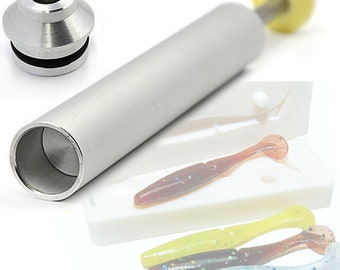 Stampo Iniettore 45 Ml Per Esca Pesca In Plastica Morbida – Fai Da Te Soft Bait Mold