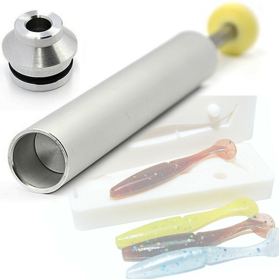 Aluminium Injector for Soft Lure Bait Mold Fishing Plastisol Dual