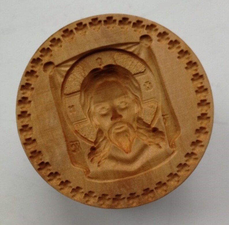Royal Family of the ROMANOVS * Diameter: 1.57-7.09 inches // 40-180 mm Stamp For The Holy Bread Orthodox Liturgy//Wooden Hand Carved Traditional Prosphora #55