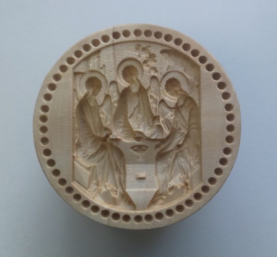 Royal Family of the ROMANOVS * Diameter: 1.57-7.09 inches // 40-180 mm Stamp For The Holy Bread Orthodox Liturgy//Wooden Hand Carved Traditional Prosphora #55