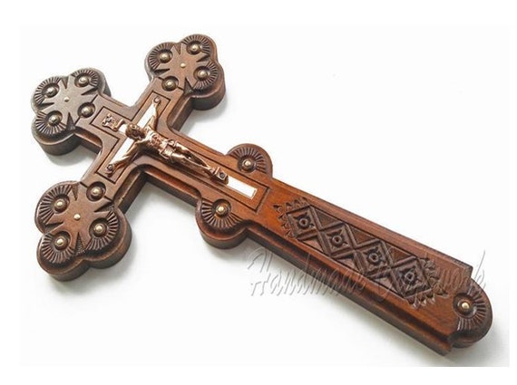 Unique Handmade Carved Wooden Wall Cross Crucifix With Jesus Etsy