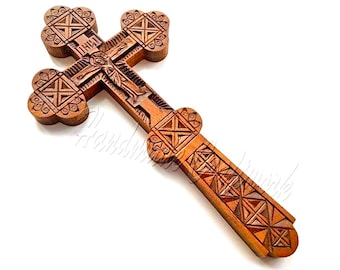 New Exclusive HandMade Carved Wooden Wall Cross Crucifix with *JESUS CHRIST* . Decorative Wall Cross