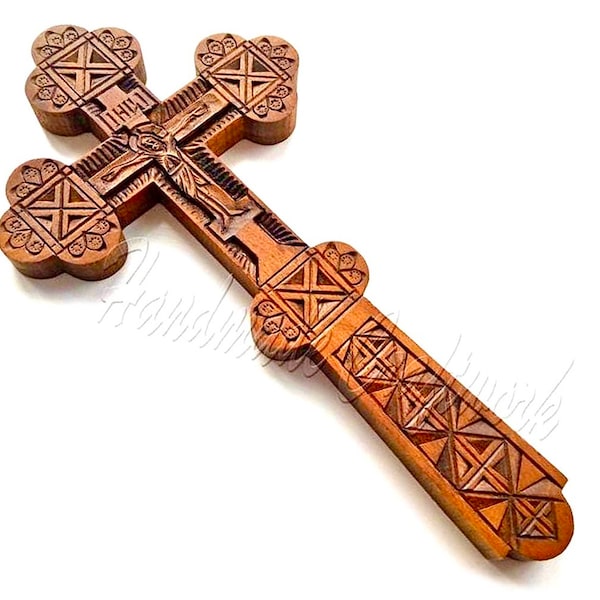 New Exclusive HandMade Carved Wooden Wall Cross Crucifix with *JESUS CHRIST* . Decorative Wall Cross