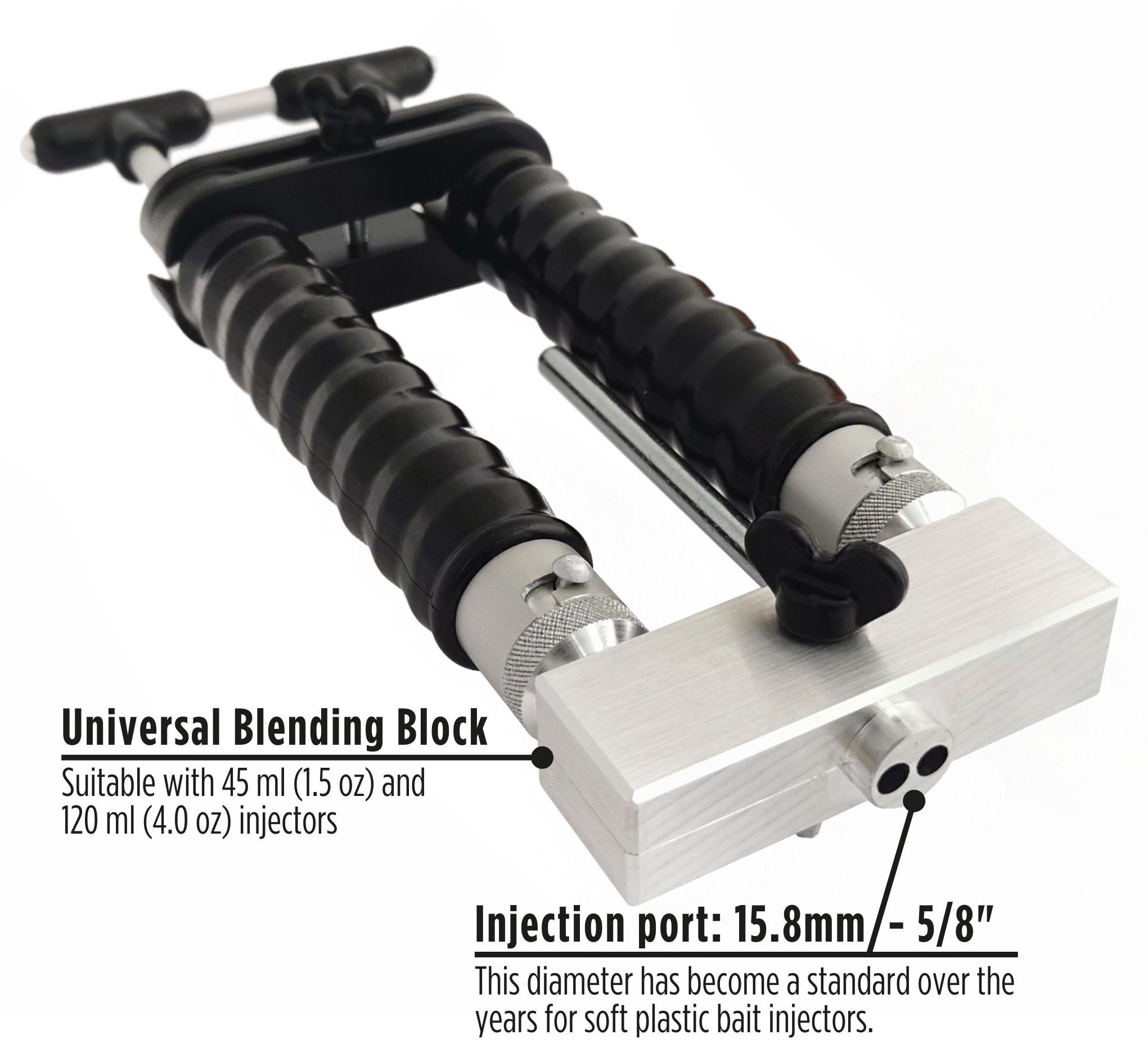 Dual Mixing Soft Bait Mold Fishing Plastisol Color Professional ...