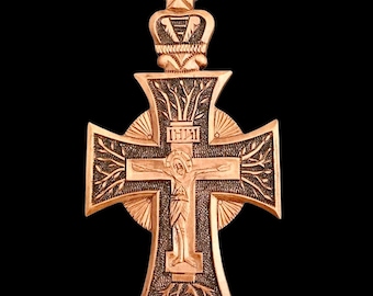 Wooden Pectoral Neck Cross Orthodox Handmade Crucifix *JESUS CHRIST*+ Gift Leather Chain