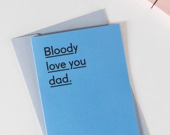 Tarjeta de cumpleaños divertida para papá, te amo mucho papá