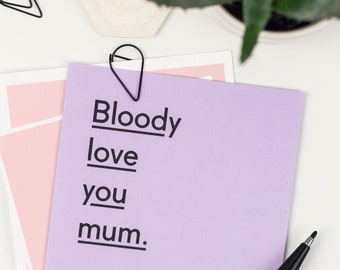 Tarjeta divertida del Día de la Madre, Te amo mucho, mamá