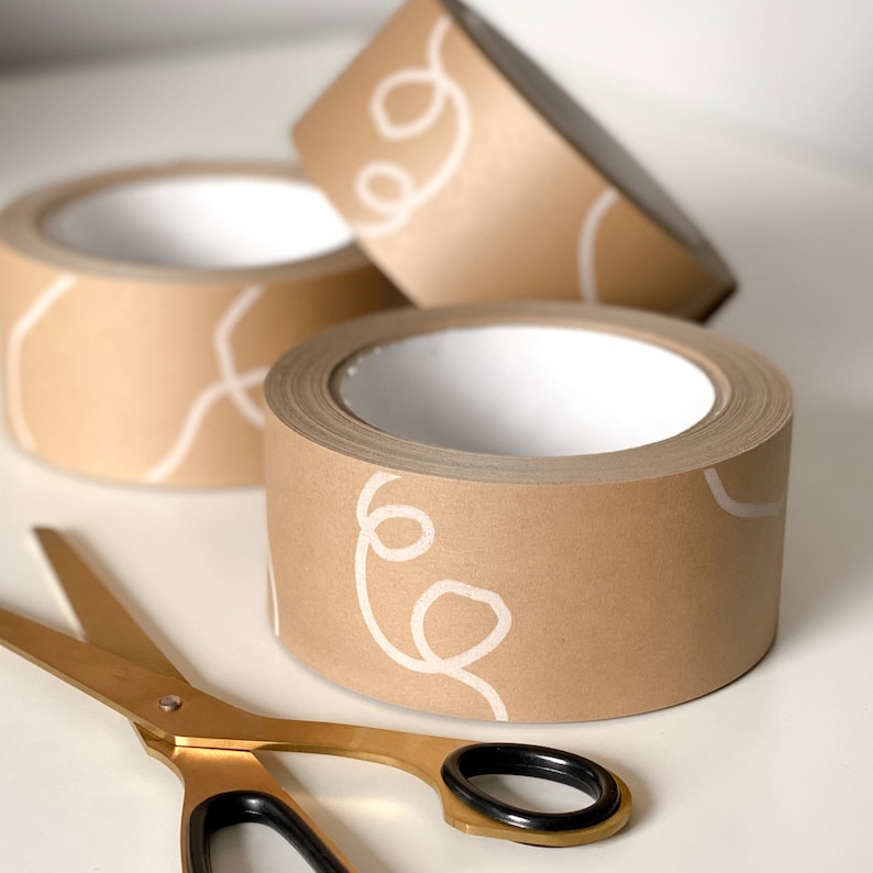 EcoFriendly packaging tape Eco Friendly Brown Kraft Tape Etsy
