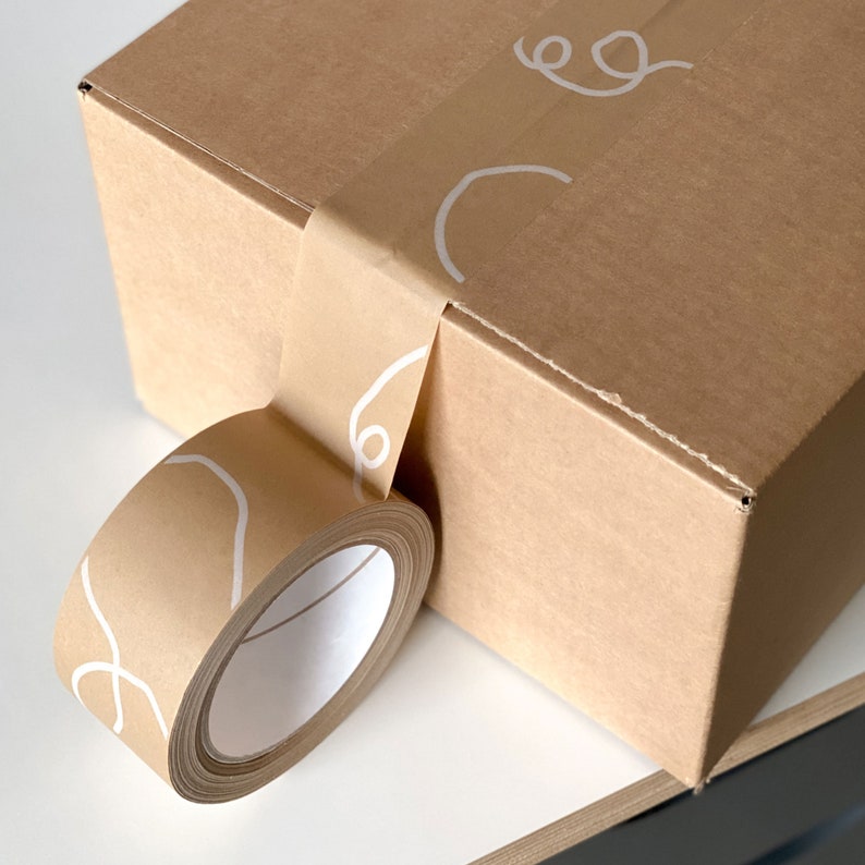 EcoFriendly packaging tape Eco Friendly Brown Kraft Tape Etsy