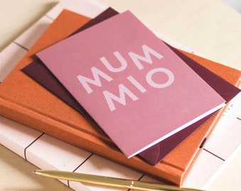 Tarjeta divertida del Día de la Madre, Mummio