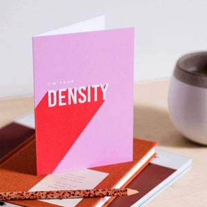 Back to the Future card - Geeky Valentine's card - Valentine's for husband - Geeky cards - Millennials Valentine card - I'm Your Density