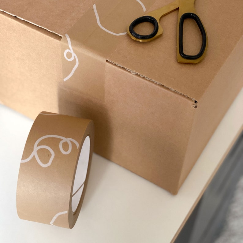 EcoFriendly packaging tape Eco Friendly Brown Kraft Tape Etsy