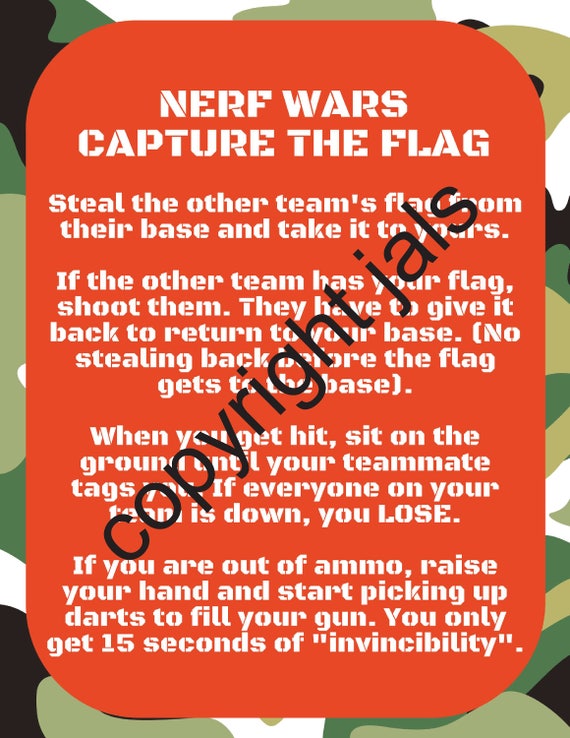 nerf capture the flag