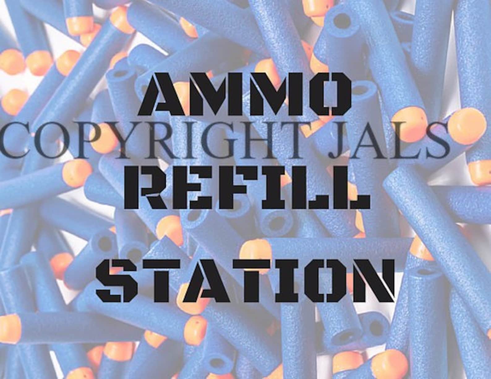 ammo-refill-station-nerf-wars-sign-download-nerf-party-etsy