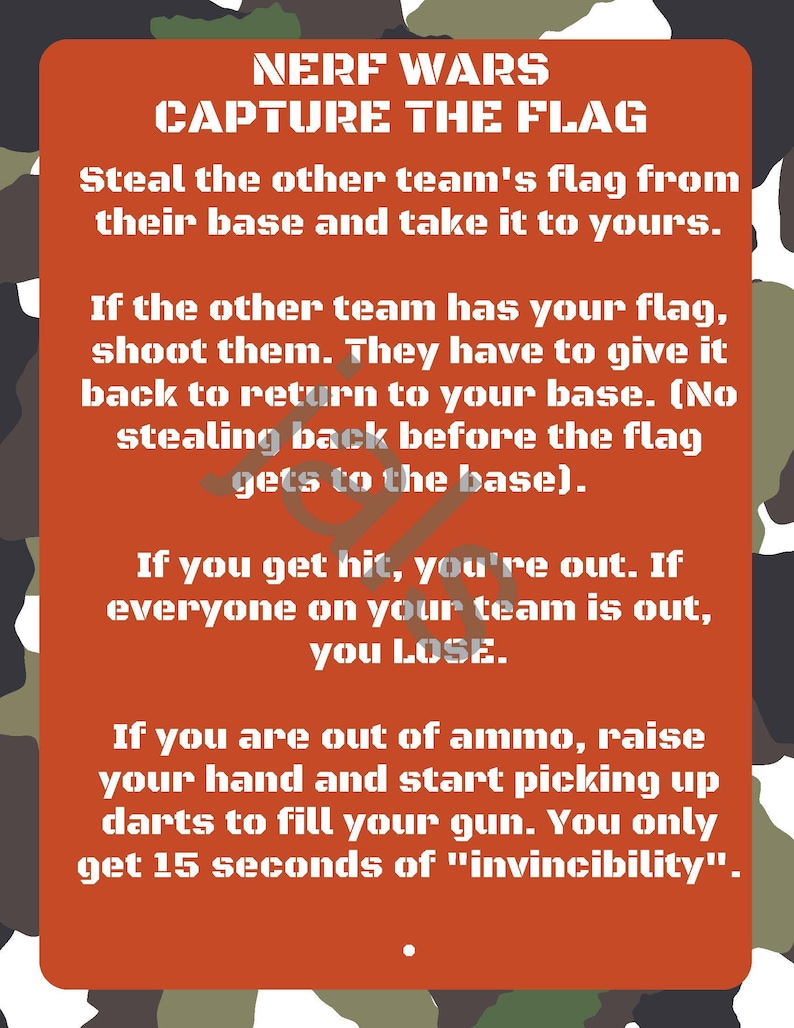 capture the flag rules capture the flag rules