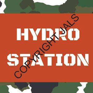 Sign, &quot; Hydro Station&quot;, Dart Wars Download, Nerf Party Downloads, Nerf Party, Nerf Birthday, Nerf Darts, Nerf Bullets, Nerf Ammo Sign