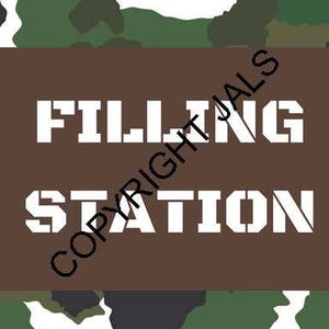 Sign, &quot;Filling Station&quot;, Dart Wars Download, Nerf Party Downloads, Nerf Party, Nerf Birthday, Nerf Darts, Nerf Bullets, Nerf Ammo Sign