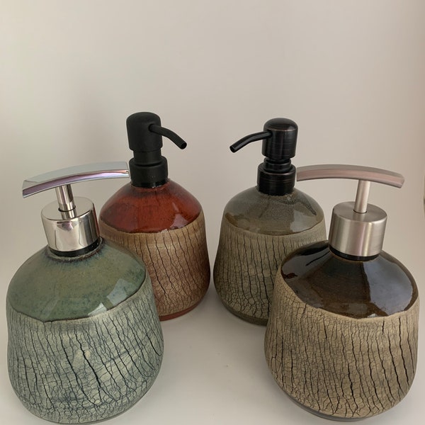 Handmade Ceramic Soap Dispenser Etsy