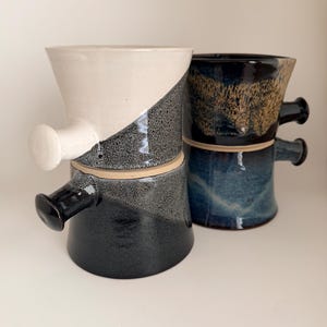 Large Shaving Mugs, Large Shaving Bowl, Gift for him, Ready to Ship, Handcrafted, Wheel Thrown, Stoneware, Ceramic, Pottery