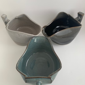 Gravy Boat, Sauce Bowl, Large Bowl, Ready to Ship, Handmade, Wheel Thrown Stoneware, Ceramic, Pottery