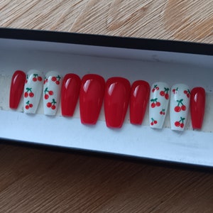 Miss Cherry Red Press On Nails Set
