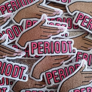 4 inch Wide Periodt Hand Iron-on Patch