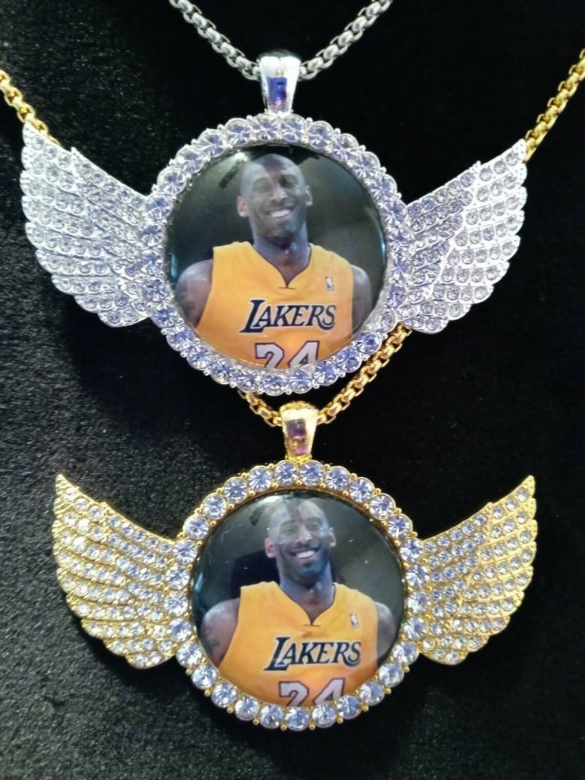 Large 30mm KOBE BRYANT Silver or Gold You Choose Pendant/chain Etsy