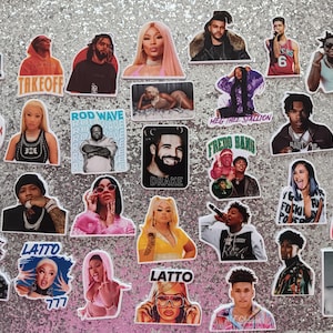 5,10,15,20 or 25 Piece Mix Set of Hip Hop Rapper Inspired Planar Resin Flatback Charms Random Assortment Grab Bag