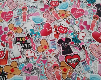 5,10,15,20 or 25 Piece Mix Set of Nurse Healthcare Doctor First Responder CNA Planar Resin Flatback Charms Random Assortment Grab Bag
