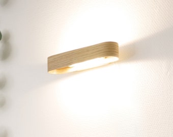 Wood bent - Wall light - Contemporary Light fixture - Handmade