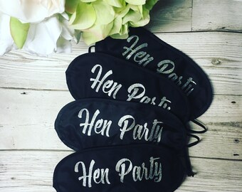 Personalised Sleeping Eye Mask, Bride to be, Wedding, Travel Mask, Hen Party, Blindfold